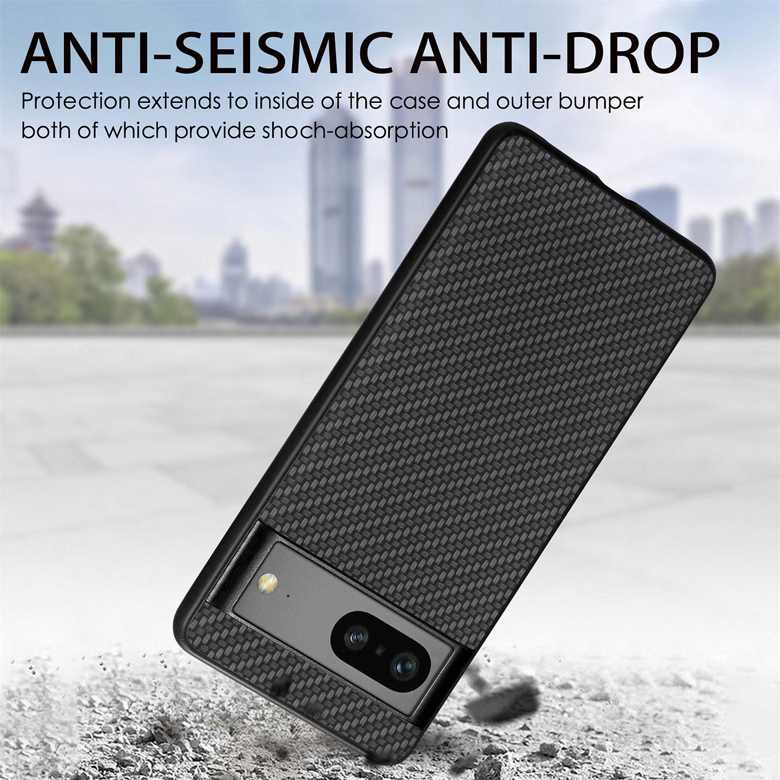 For Google Pixel 7a 5G Carbon Fiber Texture Phone Back Case PU Leather Coated PC TPU Shockproof Cover For Google Pixel 7a 5G Carbon Fiber Texture Phone Back Case PU Leather Coated PC TPU Shockproof Cover